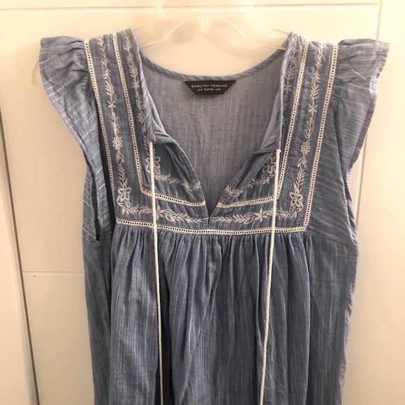 Blue Swiss style T-shirt - Picture 1 of 4